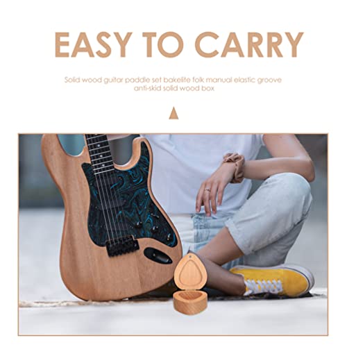 ERINGOGO Bois Guitare Médiator avec Boîte en Forme de Coeur Guitare Médiator Cas Plectre Support de La Boîte… - Les Beatles, Paul McCartney, John Lennon, RIngo Starr, George Harrison ERINGOGO Bois Guitare Médiator avec Boîte en Forme de Coeur Guitare Médiator Cas Plectre Support de La Boîte… – Image 4