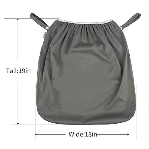 ALVABABY Reusable Diaper Pail Liner for Cloth Diaper,Rubbish Bag,Laundry,Kitchen Garbage Cans,5 gallon LLS-B29 - Thumbnail 2