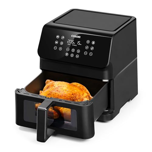 COSORI Air Fryer Large 6.2L, 55% Energy Saving & 85% Less Oil, 12 Functions, Shake Reminder, 80+ Recipes, Dishwasher Safe, 1700W, Black - Image 7