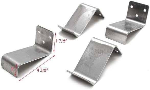 Boat Fuel/Gas Tank Hold Down Brackets | Aluminum (Set of 4)