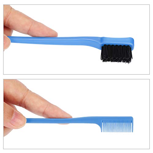14 Pieces Edge Brush Bulk Double Sided Control Hair Brush Comb Pack Smooth Comb Grooming For Baby Women, 7 Colors #TOP2