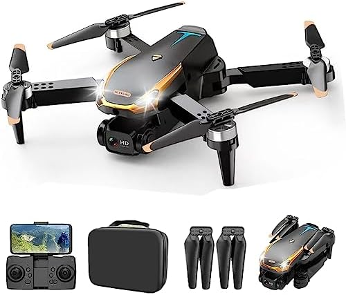 ZZKHGo Mini Drone with 1080P Dual HD Camera – Drones for Adults with Carrying Case, Foldable Remote Control Toys Gifts Small Drones for Kids, One Key Start, Altitude Hold, Headless Mode