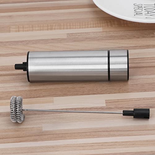 Milk Foam Maker, Detachable Electric Milk Frother Eggbeater For Coffee Matcha Chocolate Shakes With 2 Mixing Head #TOP5