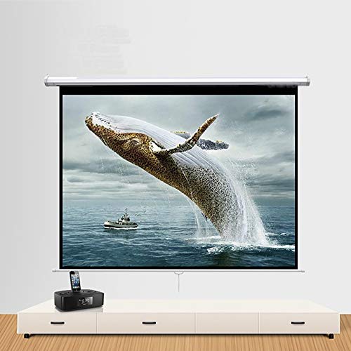 Pantalla de proyector manual 84 pulgadas 4:3 retráctil miniatura 4