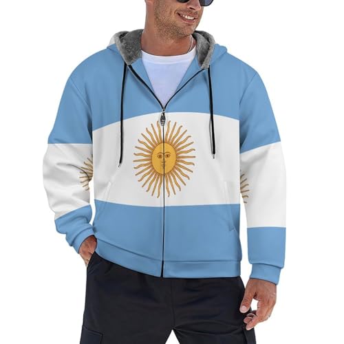Veste d'hiver chaude en polaire pour homme avec capuche