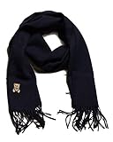 moschino schal olivia  Moschino Unisex ART50025 Schal aus 100% Merinowolle mit blauen Fransen