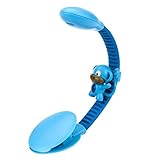 WITHit French Bull USB Rechargeable Clip On Book Light – Light Blue Monkey – LED Reading Light...