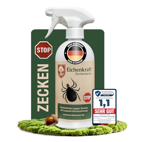 Zeckenspray gegen Zecken für Haut & Kleidung Anti Zecken Spray mit Langzeit-Schutz Zeckenschutz für Erwachsene Kinder Outdoor Garten Wandern Camping Wald Reisen & Urlaub 500 ml