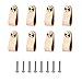 Zasiene Tiradores de Cuero 8 Piezas Pomos Tiradores Cuero Tiradores para Cajones Vintage para Accesorios de Decoración de Muebles Exquisitos con Tornillos Accesorios