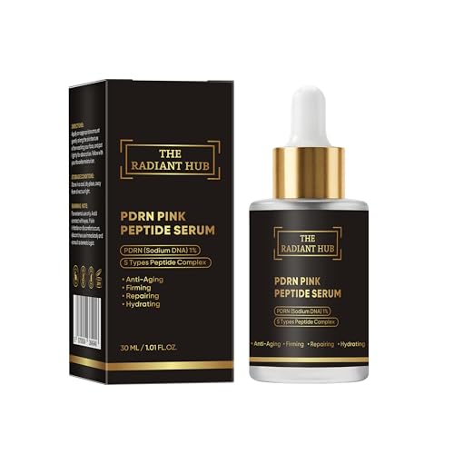Image of PDRN Peptide Serum, Salmon DNA 1% + 5 Peptides, Niacinamide, Vitamin C, Hyaluronic Acid, Hydrating & Firming Korean Skincare for Glass Skin, Radiant Glow & Anti-Aging, 30 ml