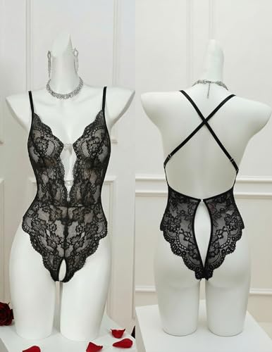 Image of Avidlove Sexy Lingerie for Women Lace Teddy Lingerie One Piece Lingerie Bodysuit