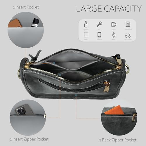 Image of Crossbody Bag for Women, Bohemian Vintage Purse with Wide Strap | Stylish Vegan Leather Design, Adjustable Shoulder Strap, Versatile for Daily Travel and Weekend, Ideal Gift Choice