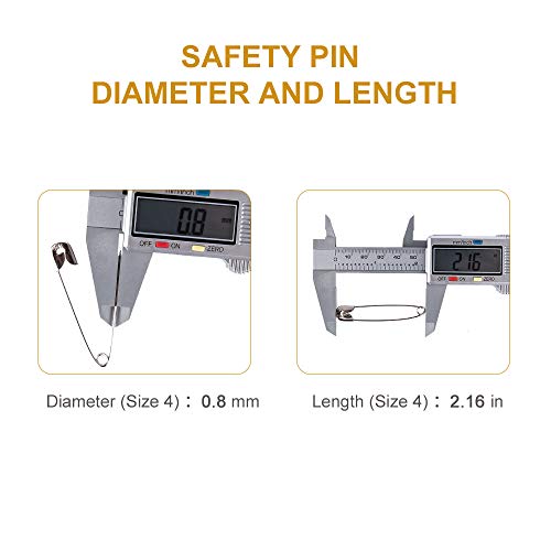 Officepal 200-Piece Safety Pins, Size 4, 2.17 inch/ 55mm, Durable - Image 4