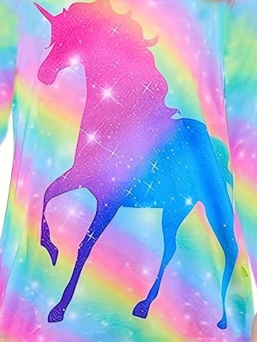 Bow Dream Girl Dress Cute Cartoon and Matching American Girl Doll Clothes Accessories for Girls Dresses Rainbow4