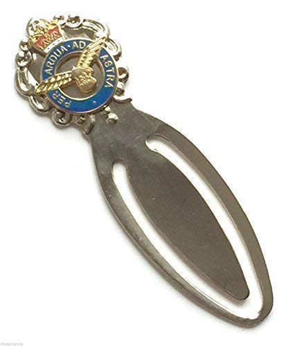 Royal Air Force RAF Military Armed Forces Bookmark & Organza Gift Bag (M091) + 59mm Button Badge
