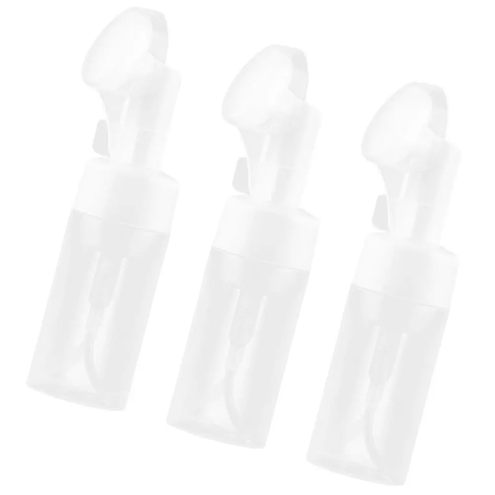 6Pcs Foaming Bottles With Silicone Brush Head for Cleaning Travel