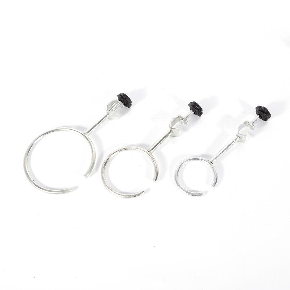Treeisland Supporto da laboratorio, in metallo, con morsetto, 60 cm, supporto da laboratorio per esperimenti fisici