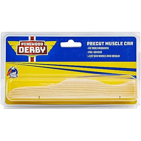 Boy Scouts of America Official Pinewood Derby Car Kit - Precut Muscle Car Cover