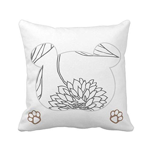 Housse de coussin carrée Feverfew ours abstrait protège et décore - 2