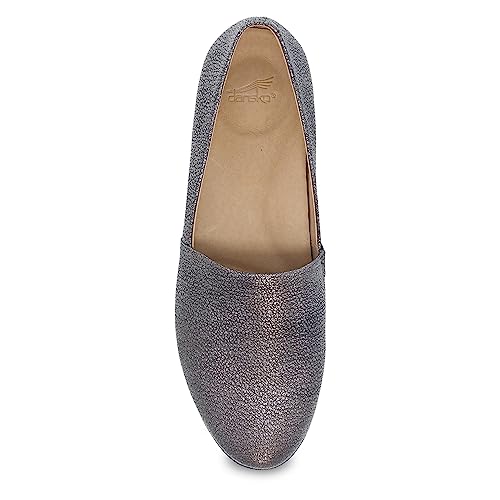 Image of Dansko Larisa Slip-On Flats for Women - Comfotable Flat Shoes with Arch Support - Versatile Casual to Dressy Footwear - Lightweight Rubber Outsole