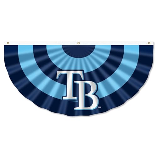 WinCraft Tampa Bay Rays Bunting Pleated Fan Banners