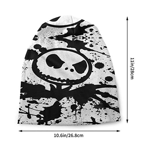 Christmas Jack Skellington Masculino Feminino Unissex Adulto Gorro Inverno Outdoor Slouchy Warm Hat,