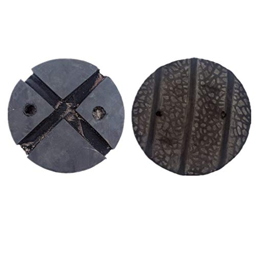 GOZAR Gummi Jack Pads Svart Gummi Pads med Spår Universella Slitsade Jack Pads Blockera för Skydda Vagn Fordon-Type B 4Pcs