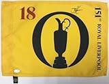Brian Harman The Open 151st Royal Liverpool Signed #18 Pin Flag-JSA AT49256 - Autographed Pin Flags