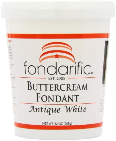 Fondarific Buttercream Antique White Fondant, 2-Pounds