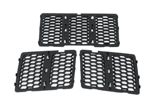 Malla negra Grand Cherokee 2014-2016 protectora y embellecedora de parachoques 2
