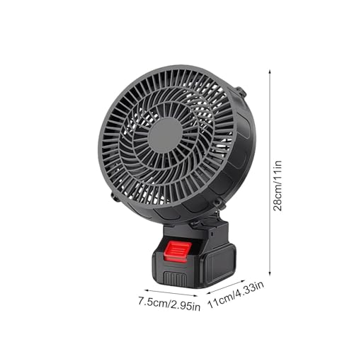 Ventilateur d'extérieur portable et multifonction pour camping et chantiers
