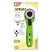 OLFA 45mm Quick-Change Rotary Cutter (RTY-2C/LGR) - Rotary Fabric Cutter w/Blade Cover for Crafts, Sewing, Quilting, Replacement Blade: OLFA RB45-1 (Lime)