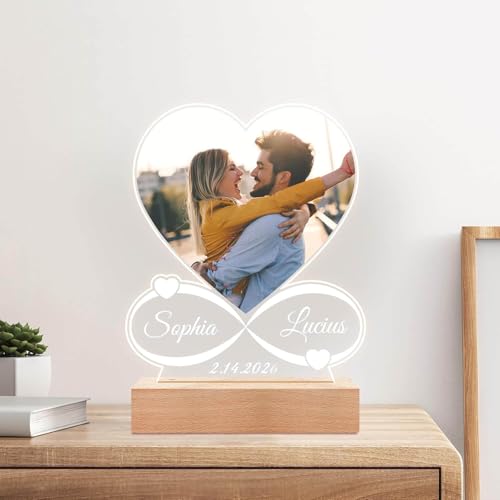 Custom Picture Frames, Personalized Photo Frame, Customized Picture Frames, Personalized Anniversary Valentines Day Gifts for Women Men Her Him Girlfriend Boyfriend Mom Dad Couple Baby Kid Family Pet - Image 6