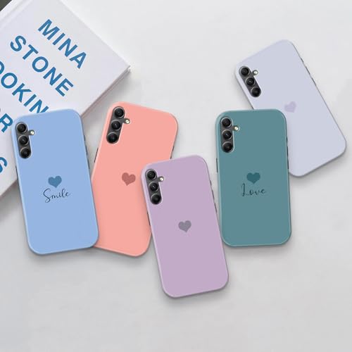 Image of COLORflow Back Cover Compatible with Samsung Galaxy A34 5G | Pastel Hearts Color Customized | Glossy Armoured Bumper with Camera Protection Back Cover Compatible with Samsung Galaxy A34 5G
