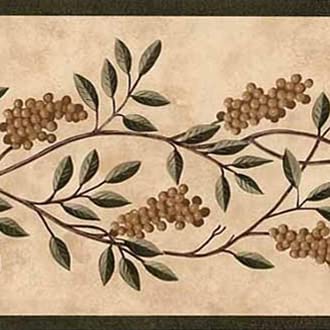 CONCORD WALLCOVERINGS Wild Berries Border