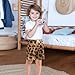 innewgogo Fashion Yellow Leopard Toddler Baby Boy Girl Cotton Pull-On Shorts Elastic Waist Kids Pants Casual Athletic Shorts 3T
