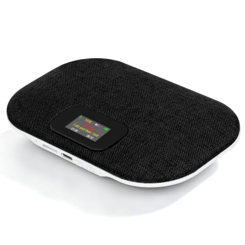 Bluetooth Pillow Speaker with LED Display, Dual Bone Conduction, Black