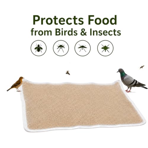 Image of Papad Drying Cloth with Net Zip | Cotton Food Drying Cloth for Sun Drying | Reusable Mesh Drying Mat for Papad, Vadagam, Millets, Grains, & Dry Fruits | Protects from Birds, Dust & Insects (2) | Breathable Material