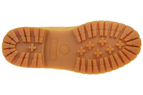 Timberland - 6 In Premium Waterproof (Wide Fit), Botas Clasicas Mujer, Amarillo (Wheat Nubuck), 36 EU