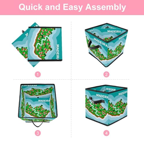Rangement placard efficace grâce au bac cube en tissu pour vêtements - 6