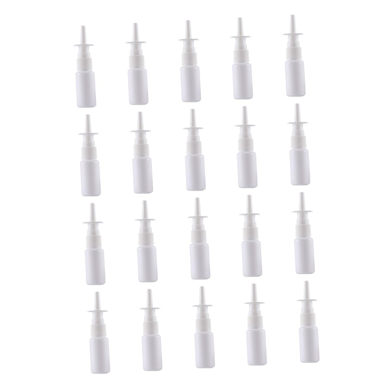 Mikinona 200 Stück 10ml Nasenspray Nachfüllflasche aus Pe mit Feinem Sprühnebel Wiederbefüllbare Sprühflaschen Tragbar für Reisen und Outdoor Einsatz