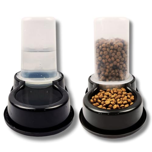 Comedouro e Bebedouro Automatico Para Cachorro Dupla Função Multiuso Caes Pequeno Porte 1,5L Kit 2 Unidades