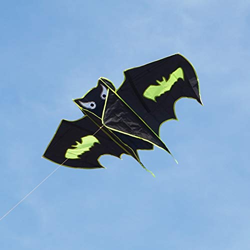 Besra 51Inch Bat Kite Single Line Easy To Fly Animal Nylon Kite With Handle & Strings For Kids & Adults #TOP1
