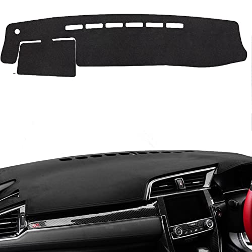 【2023新品】ダッシュボードマット スエード素材 ハイエース 200系 標準版/ワイドボディ 立体成型 カバー ダッシュマット 内装 カスタム 遮光パッド ダッシュボードカバー 保護マット 日焼け防止 裏面滑り止め付き (Black,ワイドボディ)