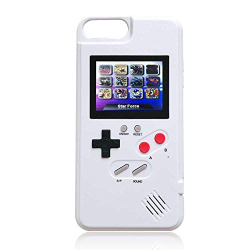 Goglor Gameboy Case for iPhone,Retro 3D Gameboy Design with 36 Small Games,Game Console iPhone Case,Color Screen,Silicone Cover Case for iPhone X/XS/XR/Xs MAX,iPhone 6/7/8,iPhone 6Plus/7Plus/8Plus