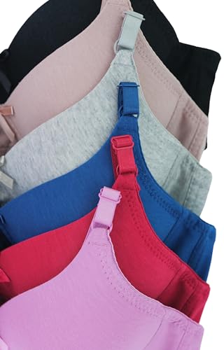 Image of ToBeInStyle Women's Pack of 6 Classic Style Underwire Supportive Padded Bras