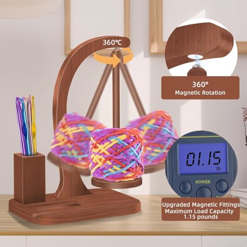 Hilandero de hilo magnético para tejer en el sofá de forma cómoda y limpia 3