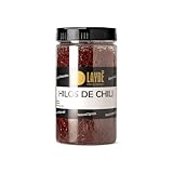 LAYBÉ - Hilos de Chili, Ito Togarashi, Ligeramente Picante, para Guarnición o Decoración de Platos, Doble Dosificador y Cierre Hermético - Bote Hostelería 90g