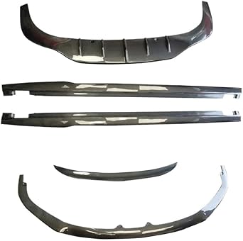 طقم هيكل من ألياف الكربون على شكل حرف O - متوافق مع بنتلي كونتيننتال GT W12 2015-2021 - حزمة ديناميكية هوائية كاملة للشفة الأمامية، الجناح الخلفي، التنانير الجانبية، جناح صندوق السيارة - هيكل من الكربون الجاف