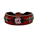South Carolina Gamecocks Team Color NCAA Gamewear Leather Football Bracelet